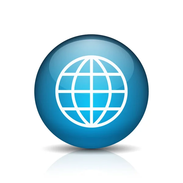 Globe Web Icoon Vector Illustratie — Stockvector