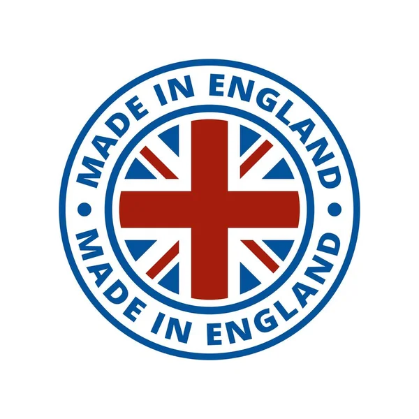 Botão com bandeira inglesa — Vetor de Stock