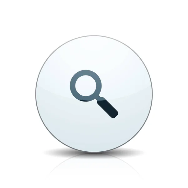 Botón de búsqueda signo icono — Vector de stock