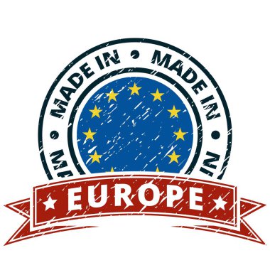 düğmesi ile Avrupa Birliği bayrağı