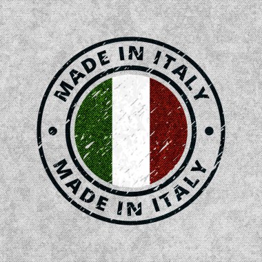 İtalya'da yapılan yazıt ile İtalya bayrak düğmesini. Vektör çizim