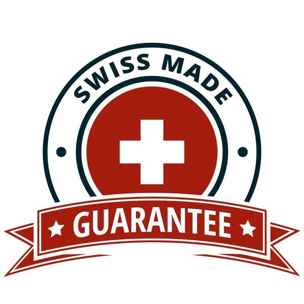Svájc Jelző Gombot Felvétel Készült Svájci Vektoros Illusztráció — Stock Vector
