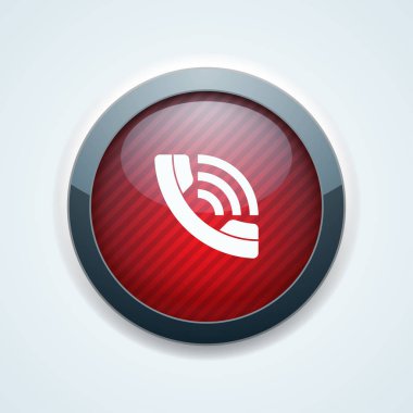 cep telefonu işareti düğmesini, vektör, illüstrasyon