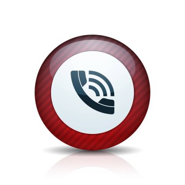 cep telefonu işareti düğmesini, vektör, illüstrasyon