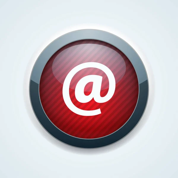 Email Web Button Vector Illustrazione — Vettoriale Stock