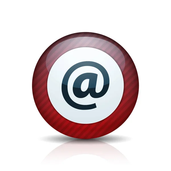 Email Web Button Vector Illustrazione — Vettoriale Stock