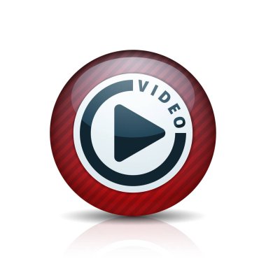 Video play icon clipart