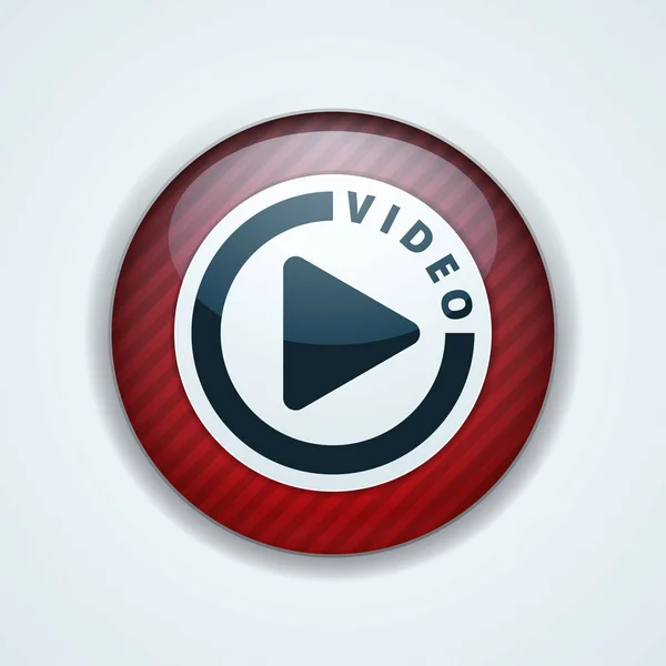 Icono de reproducción de vídeo — Archivo Imágenes Vectoriales