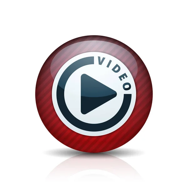 Přehrávat video ikona — Stockový vektor