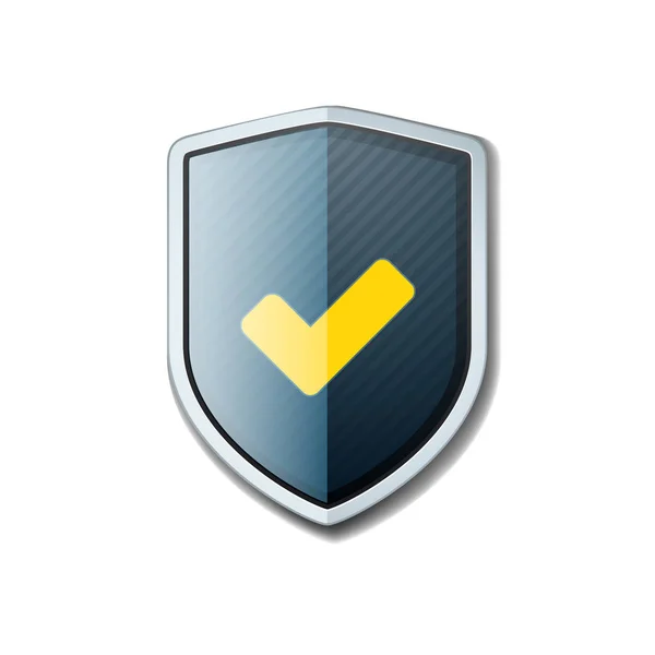Checkmark Shield teken — Stockvector