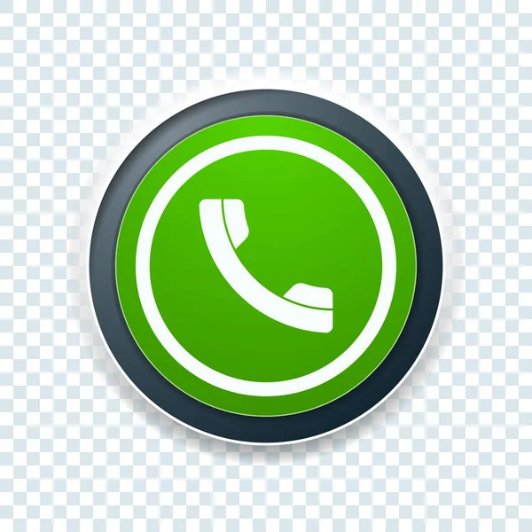 Handset Sign Button Vector Illustration — Stock Vector