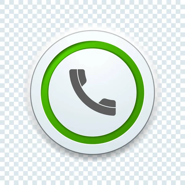 Handset Aanmelden Knop Vector Illustratie — Stockvector