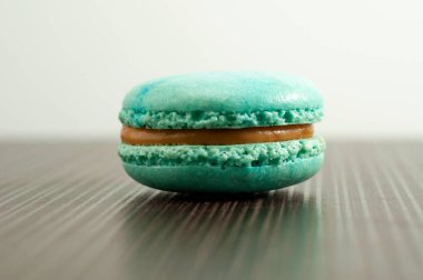 lezzetli nane acıbadem kurabiyesi ahşap tablo, yakın çekim 