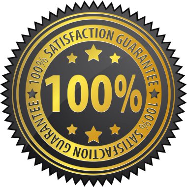 Memnuniyet garantisi kutsal kişilerin resmi, vektör çizim