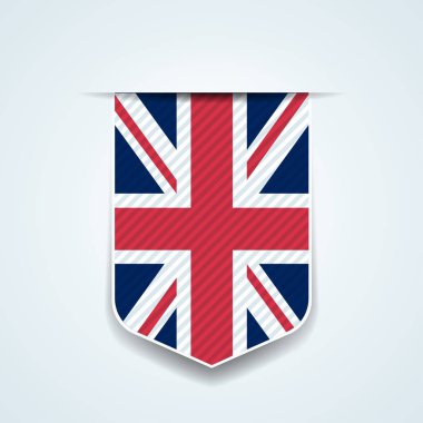 İngiliz bayrağı, vektör çizim kalkan