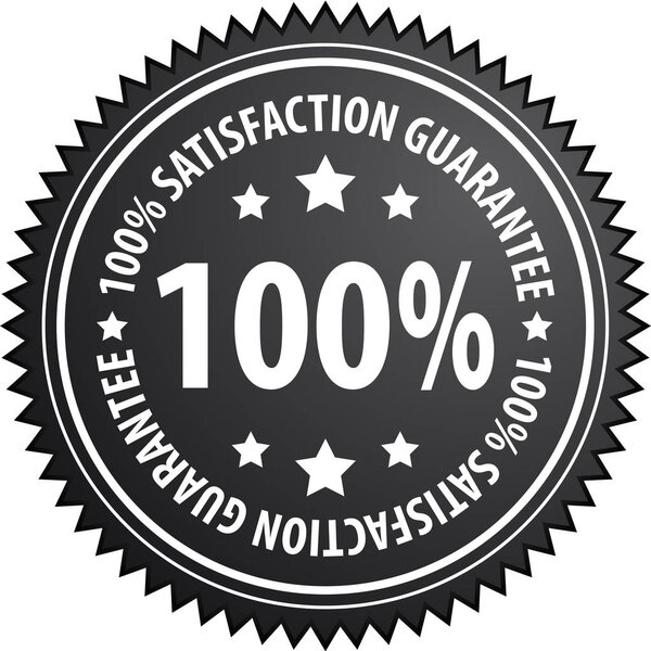 satisfaction guaranteed icon, vector illustration