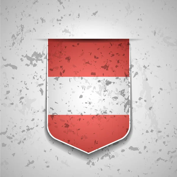 Helles Symbol Der Österreichischen Flagge Vektor Illustration — Stockvektor