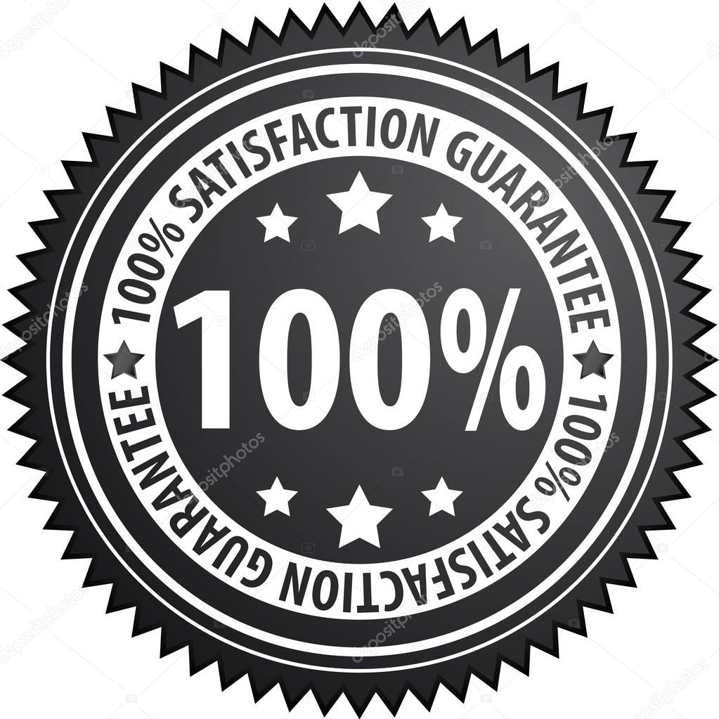 satisfaction guaranteed icon, vector illustration