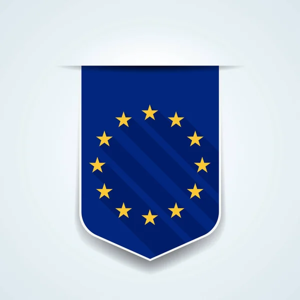 Bandiera Dell Unione Europea Illustrazione Vettoriale — Vettoriale Stock
