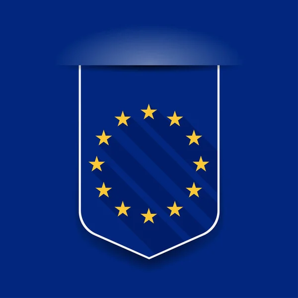 Drapeau Union Européenne Illustration Vectorielle — Image vectorielle