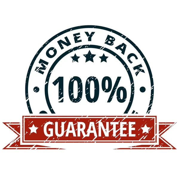 para iade garantisi ile kırmızı kurdele, vektör, illüstrasyon simge