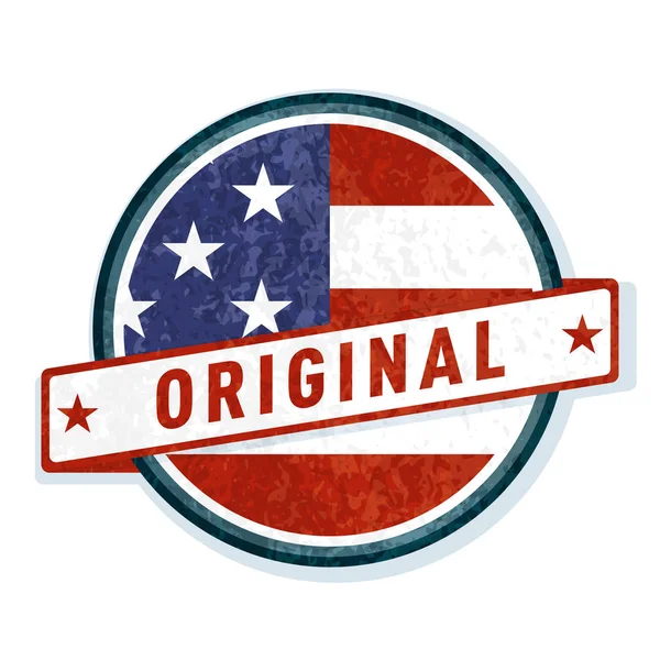 metin ABD bayrağı, vektör, illüstrasyon özgün düğme 