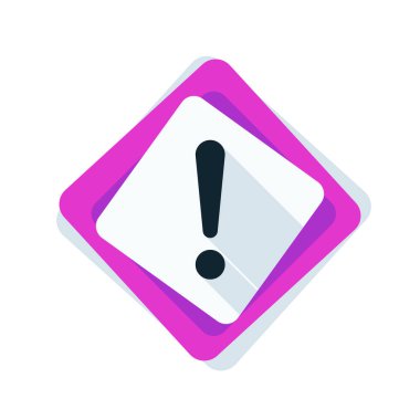 Ünlem tehlike işareti, vektör çizim 