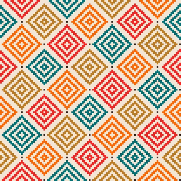 renkli Dikişsiz Aztek geometrik desen  