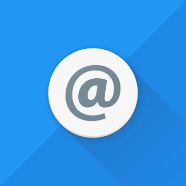 E-posta web düğmesini, vektör, illüstrasyon