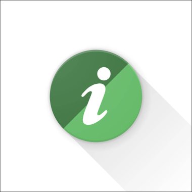 Bilgi işareti düğmesini, vektör, illüstrasyon 