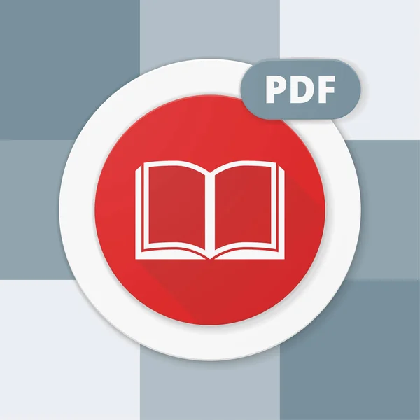 Signo de documento PDF icono — Vector de stock