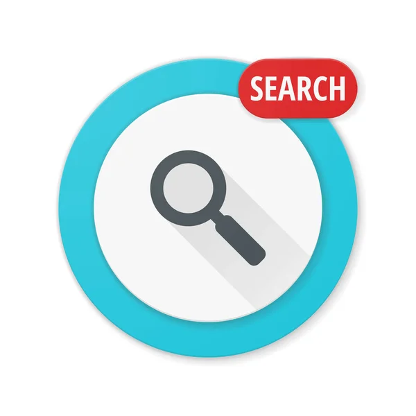 Botón de búsqueda signo icono — Vector de stock