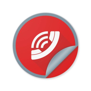 çağrı işareti simgesi, vektör çizim, iletişim merkezi kavramı 