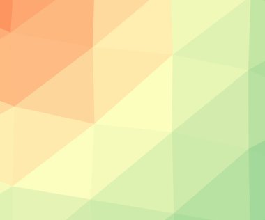 sarı ve yeşil degrade geometrik poligonal dokulu arka plan ile turuncu 