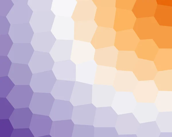 보라색과 주황색 기하학적 다각형 — 스톡 벡터