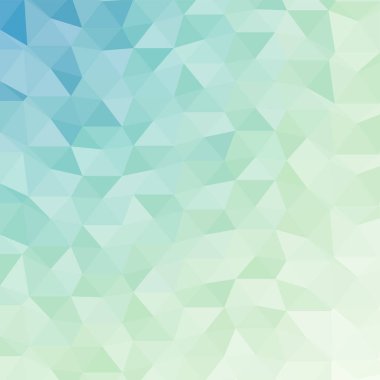 yeşil ve mavi geometrik Çokgen dokulu arka plan 