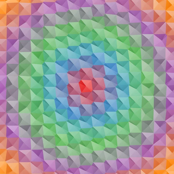 カラフルな幾何学的な幾何学的な多角形のテクスチャの背景 — ストックベクタ
