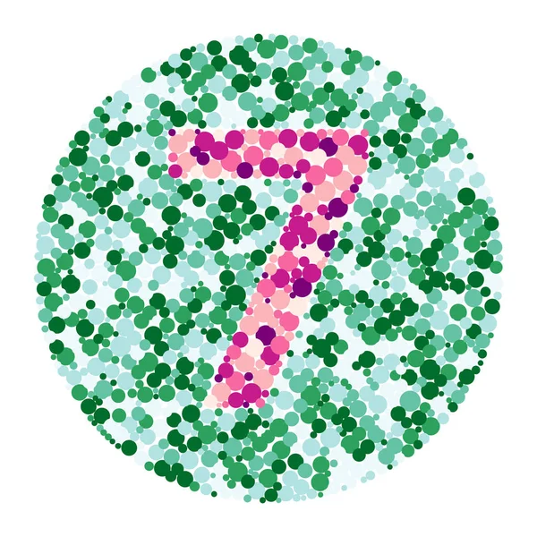 Illustration Chiffres Cercles Distribués Couleur — Image vectorielle