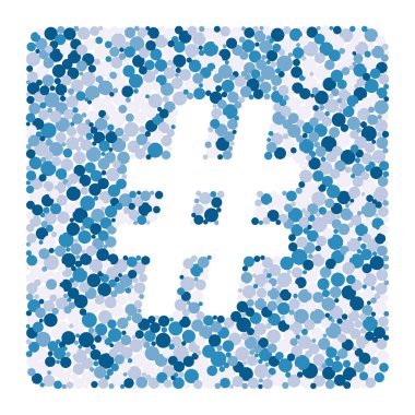 karma keskin şarkı rengi dağıtılmış daireler nokta illüstrasyon