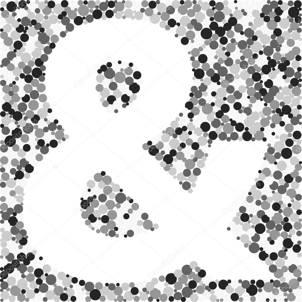 and symbol color distributed circles dots illustration 