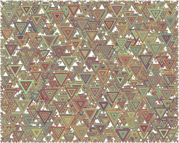 Абстрактная Генеративная Иллюстрация Цветом Распределенных Треугольников — стоковый вектор