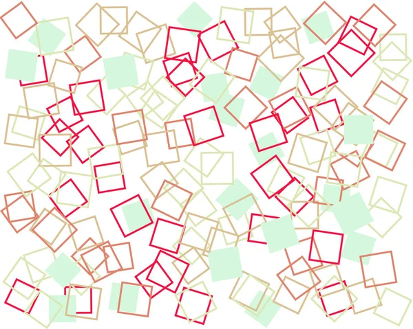 Абстрактний Породжувальний Колір Мистецтва Розподілених Квадратів Багатокутників Фонова Ілюстрація — стоковий вектор
