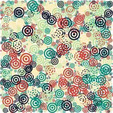 abstract generative art color distributed circles background illustration clipart