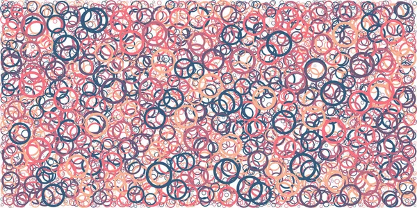 Abstracto Arte Generativo Color Círculos Distribuidos Fondo Ilustración — Archivo Imágenes Vectoriales