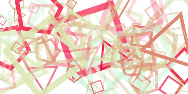 Abstrakte Generative Kunst Farbe Verteilt Geometrische Figuren Hintergrund Illustration — Stockvektor