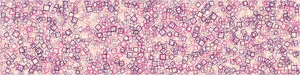 Abstrait Art Génératif Couleur Distribué Carrés Polygones Fond Illustration — Image vectorielle