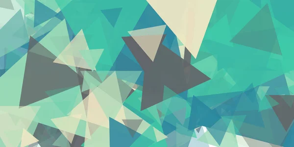 Abstracto Arte Generativo Color Distribuido Triángulos Polígonos Fondo Ilustración — Vector de stock