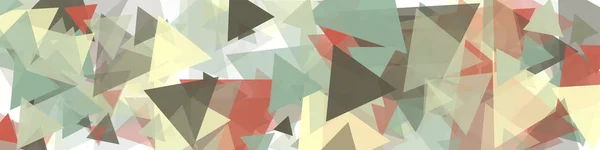 Abstrakte Generative Kunst Farbe Verteilte Dreiecke Polygone Hintergrund Illustration — Stockvektor