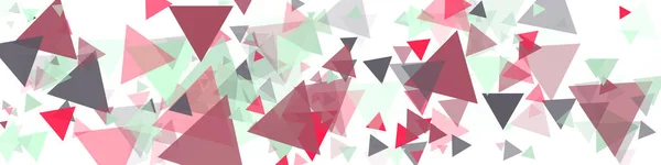 Abstracte Generatieve Kunst Kleur Gedistribueerde Driehoeken Veeltonen Achtergrond Illustratie — Stockvector