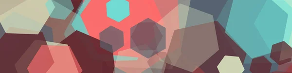 Abstrakte Generative Kunst Farbe Verteilt Geometrische Figuren Hintergrund Illustration — Stockvektor